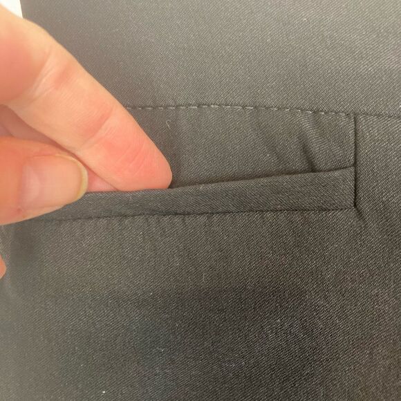 Chicos NWOT nylon spandex pull on slim pants w/ elastic waist vents at ankle - Picture 5 of 8